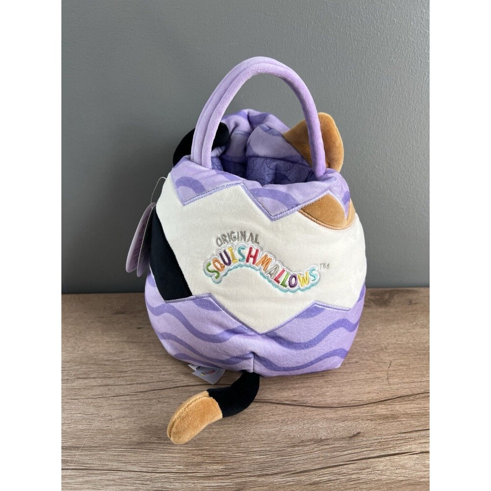 NWT Squishmallows Easter Basket 12" Cam The Cat Purse And Easter Eggs Basket NEW - Picture 4 of 7
